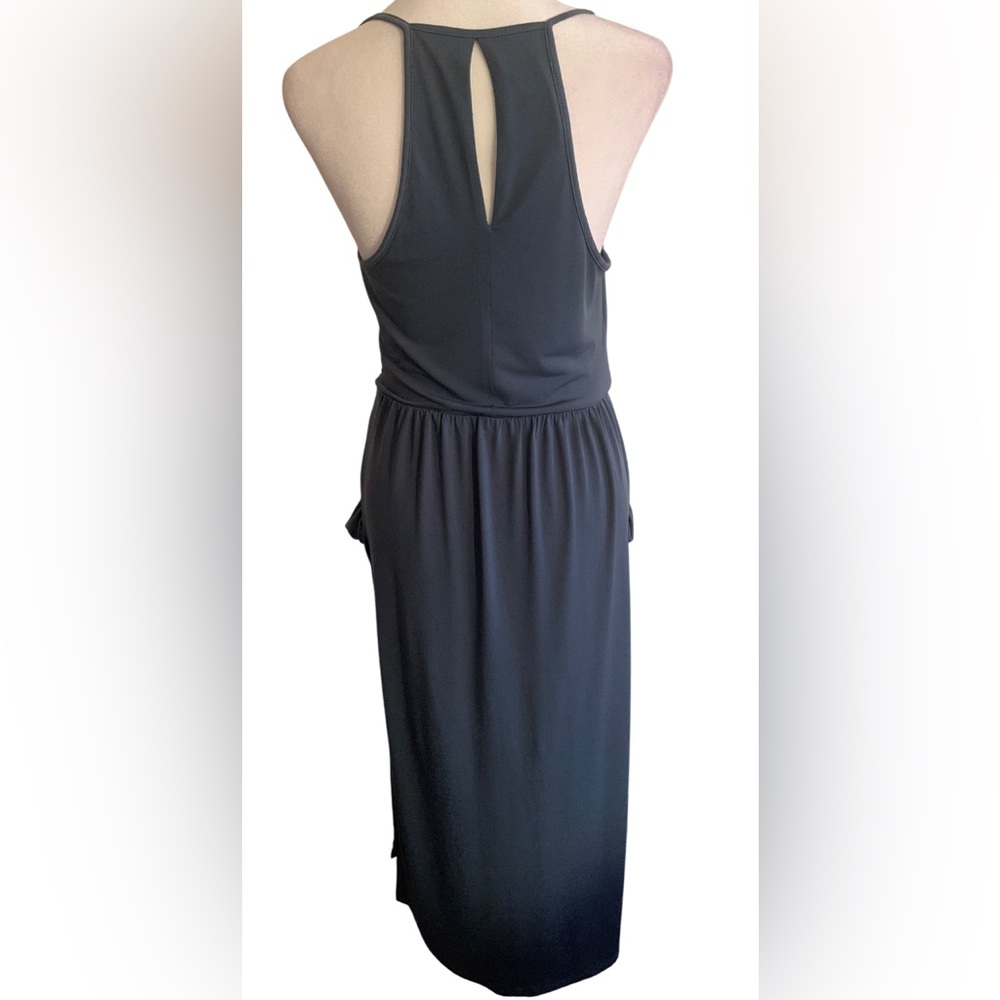 Bcbgeneration Blue/Gray Spaghetti Strap Midi Sund… - image 3